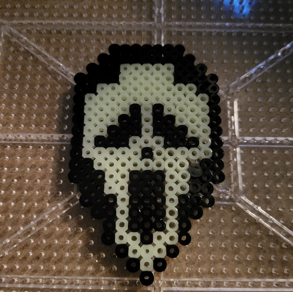 Ghost Face Perler Bead